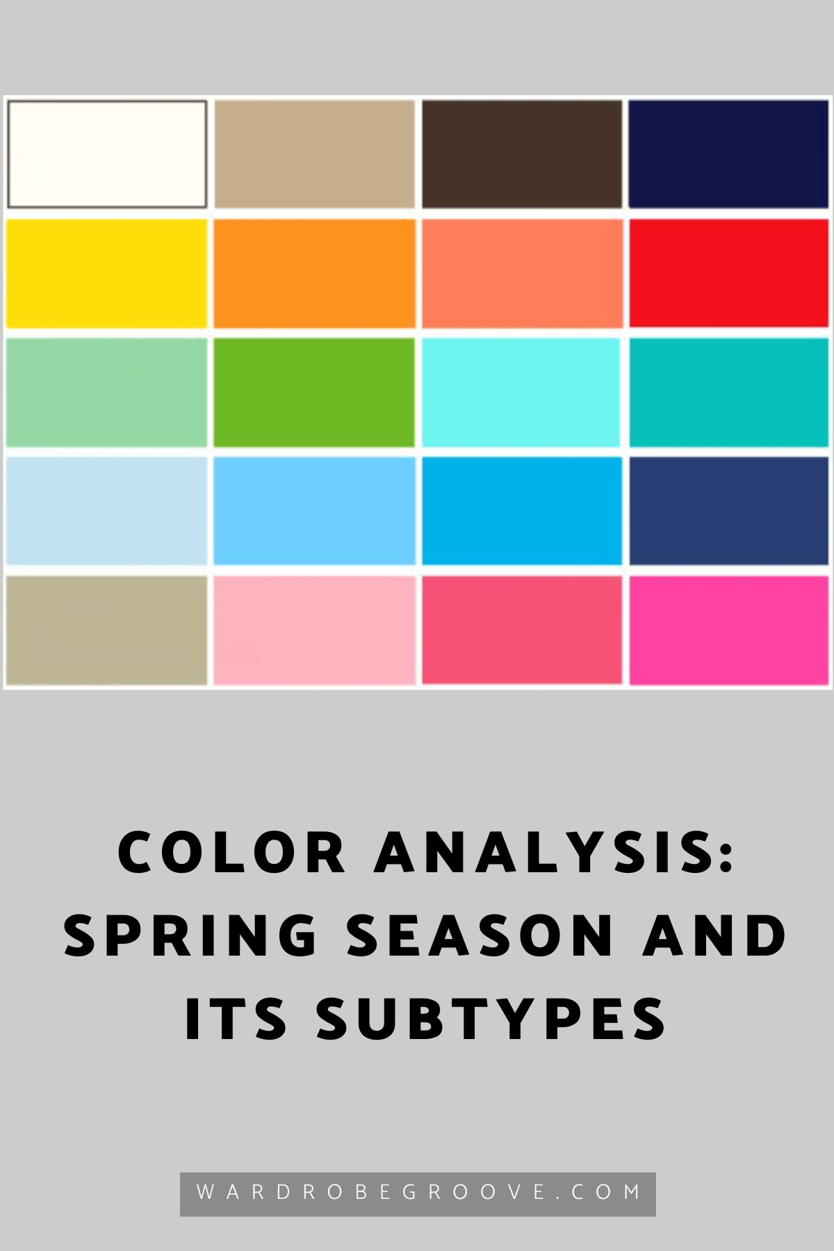 Color Analysis: Spring Season and Its Subtypes - Wardrobe Groove