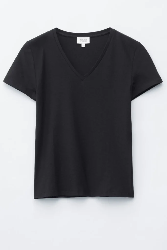Dark V-neck top